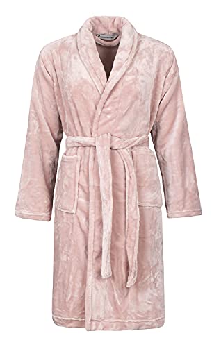 HEAT HOLDERS Bademantel Damen Flauschig für Winter Plüsch Frottee Morgenmantel Extra Weich Dicker (L-XL, Rosa) von HEAT HOLDERS