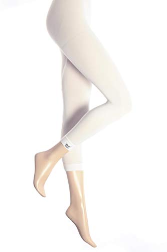 HEAT HOLDERS Damen 1 Paar 0,39 Tog Thermal Leggings - Weiß S/M von HEAT HOLDERS