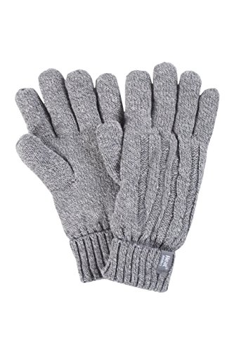 HEAT HOLDERS Damen 1 Paar Heatweavergarn Handschuhe mit Wärmerückhaltungswert 2,3 - Grau M/L von HEAT HOLDERS