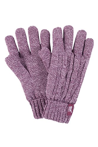 HEAT HOLDERS Damen 1 Paar Heatweavergarn Handschuhe mit Wärmerückhaltungswert 2,3 - Rose M/L von HEAT HOLDERS