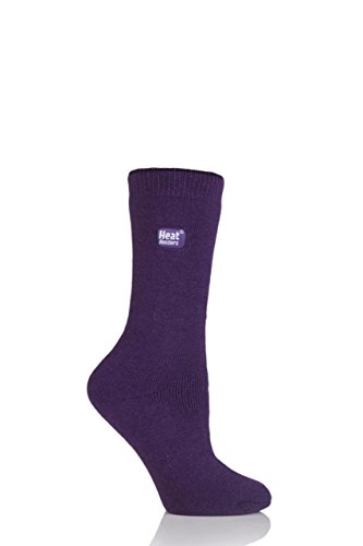 HEAT HOLDERS Damen 1 Paar Wärme Halter 1.6 TOG Lite Socken Lila 37-42 von HEAT HOLDERS