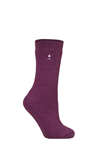 HEAT HOLDERS Damen 1 Paar Wärme Halter 1.6 TOG Lite Socken Tiefes Fuchsia 37-42 von HEAT HOLDERS