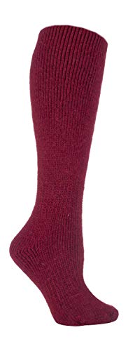 HEAT HOLDERS - Damen 2.7 Tog Thermo Winter Warm Knielang Wollsocken (37/42, Cherry (XL.Wool)) von HEAT HOLDERS