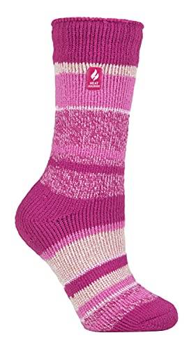HEAT HOLDERS - Damen Extra Warm Innen Flauschig Thermosocken für Geschenk | Socken für Winter (37-42, Berry (Provence)) von HEAT HOLDERS