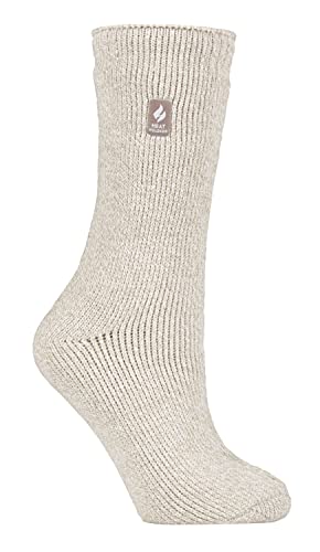 HEAT HOLDERS - Damen Extra Warm Innen Flauschig Thermosocken für Geschenk | Socken für Winter (37-42, Hafer) von HEAT HOLDERS