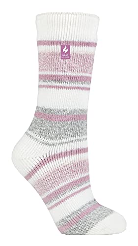 HEAT HOLDERS - Damen Extra Warm Innen Flauschig Thermosocken für Geschenk | Socken für Winter (37-42, Ivory (Palma)) von HEAT HOLDERS