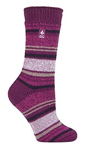HEAT HOLDERS - Damen Extra Warm Innen Flauschig Thermosocken für Geschenk | Socken für Winter (37-42, Tief Fuchsie (Barcelona)) von HEAT HOLDERS