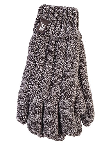 HEAT HOLDERS - Damen Extra Warm Winter Handschuhe | Strick Handschuhe mit Innen Flauschig Fleece Gefüttert (S-M, Kitz) von HEAT HOLDERS