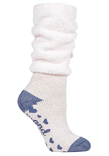 HEAT HOLDERS - Damen Flauschig Lang Slouch Socken/Kuschelsocken mit Antirutschsohle (37/42, Mauve (Slouch)) von HEAT HOLDERS