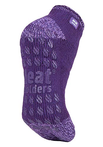 HEAT HOLDERS - Damen Kurz Unsichtbar Abs Thermo Sneaker Socken 37-42 eur (Purple) von HEAT HOLDERS