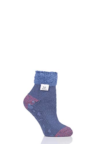 HEAT HOLDERS Damen Lounge Feder Oben Socken Packung mit 1 Gedämpftes Blau37-42 von HEAT HOLDERS