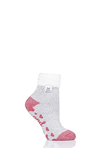 HEAT HOLDERS Damen Lounge Feder Oben Socken Packung mit 1 Hellgrau 37-42 von HEAT HOLDERS