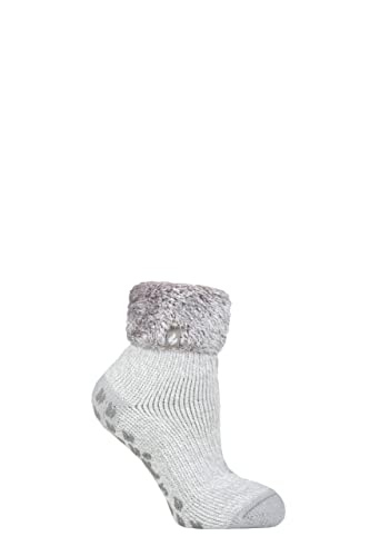 HEAT HOLDERS Damen Lounge Schoppersocken mit Federband-Umschlagbündchen Packung mit 1 Queenstown Schlicht Silbergrau 37-42 HEAT HOLDERS Damen Lounge Schoppersocken mit Federband-Umschlagbündchen Packung mit 1 Queenstown Schlicht Silbergrau 37-42 von HEAT HOLDERS