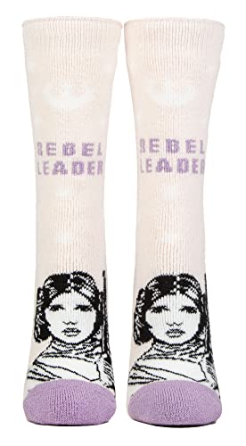 HEAT HOLDERS Damen Prinzessin Leia Socken Lite | Thermo Lustig Flauschig Star Wars Socken (37-42, Prinzessin Leia) von HEAT HOLDERS