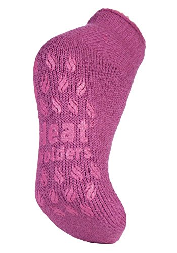 HEAT HOLDERS Damen Socken Kurz Warm Quarter Füßlinge Socken | Kurz Thermosocken Sneaker mit ABS (37-42, Gedämpftes Rosa) von HEAT HOLDERS