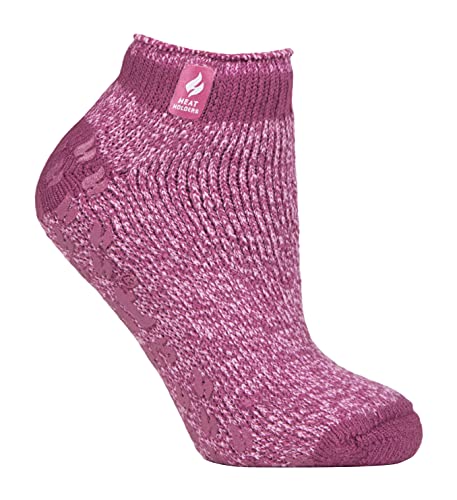 HEAT HOLDERS Damen Socken Kurz Warm Quarter Füßlinge Socken | Kurz Thermosocken Sneaker mit ABS (37-42, Gedämpftes Rosa (Pisa)) von HEAT HOLDERS