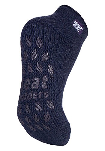 HEAT HOLDERS Damen Socken Kurz Warm Quarter Füßlinge Socken | Kurz Thermosocken Sneaker mit ABS (37-42, Tiefste Pflaume) von HEAT HOLDERS