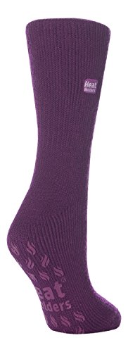 HEAT HOLDERS Damen Warm Stoppersocken Rutschfest Antirutschsohle Kuschelig Thermosocken Antirutsch für Winter (37-42, Lavendel) von HEAT HOLDERS