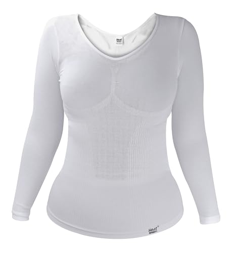 HEAT HOLDERS - Damen Warm Thermo Baumwolle Langarm Unterhemd (L/XL (40-52" Bust), White) von HEAT HOLDERS