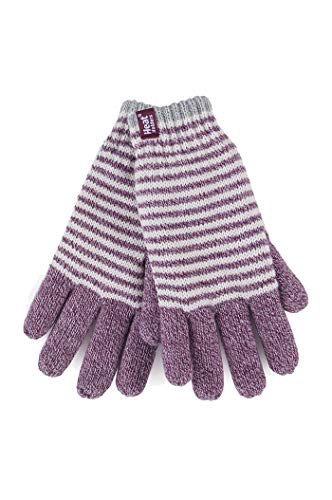 HEAT HOLDERS - Damen Winter Fleece Strick Elegant Norwegermuster Handschuhe (M/L, Rose (Oslo)) von HEAT HOLDERS