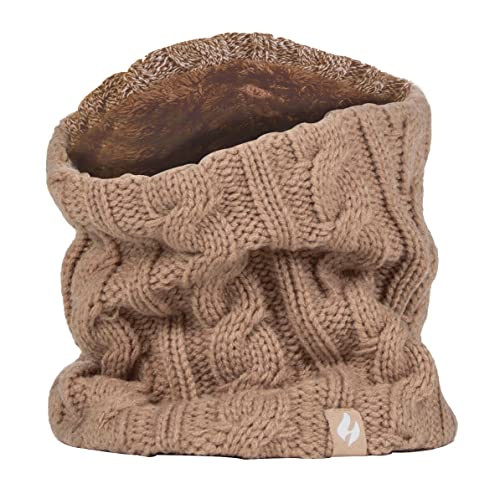 HEAT HOLDERS - Damen Winter Schal Nackenwärmer Halswärmer mit Innen Fleece (Einheitsgröße, Beige) von HEAT HOLDERS