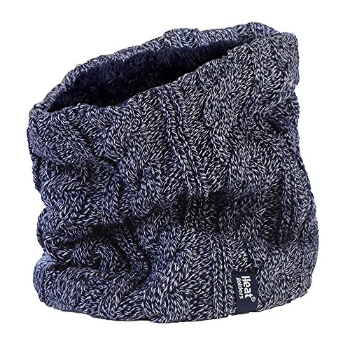 HEAT HOLDERS - Damen Winter Schal Nackenwärmer Halswärmer mit Innen Fleece (Einheitsgröße, Blau) von HEAT HOLDERS