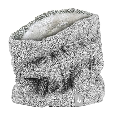 HEAT HOLDERS - Damen Winter Schal Nackenwärmer Halswärmer mit Innen Fleece (Einheitsgröße, Hellgrau) von HEAT HOLDERS