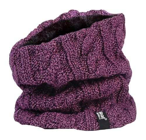 HEAT HOLDERS - Damen Winter Schal Nackenwärmer Halswärmer mit Innen Fleece (Einheitsgröße, Violett) von HEAT HOLDERS