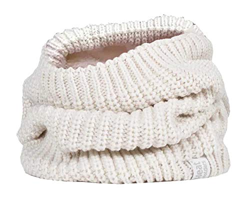 HEAT HOLDERS - Damen Winter Warm Fleece Bunt Strick Groß Nacken Halswärmer (One Size, Cream (Chunky)) von HEAT HOLDERS