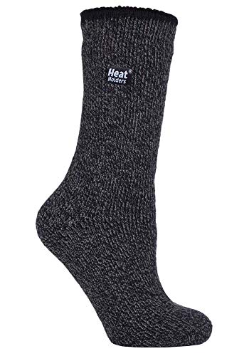 HEAT HOLDERS - Damen Winter Warm Thermo Merino Wollsocken (37/42, Black (Merino)) von HEAT HOLDERS