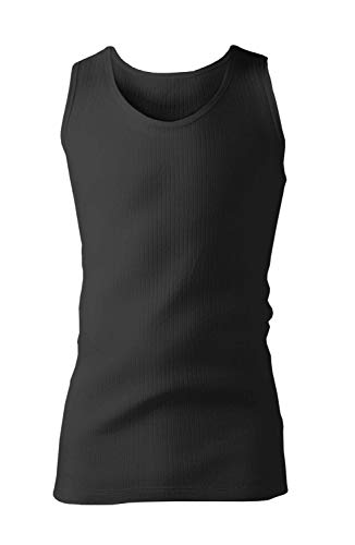 HEAT HOLDERS - Herren Thermo Innenfleece Baumwolle Ärmellos Unterhemd (Large (41-43" Chest), Charcoal) von HEAT HOLDERS