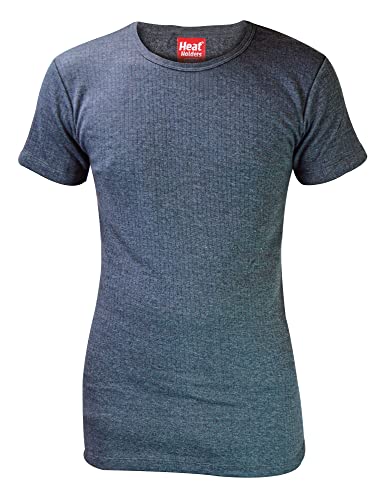 HEAT HOLDERS - Herren Thermo Innenfleece Outdoor Kurzarm Unterhemd (Medium (38-40" Chest), Charcoal) von HEAT HOLDERS