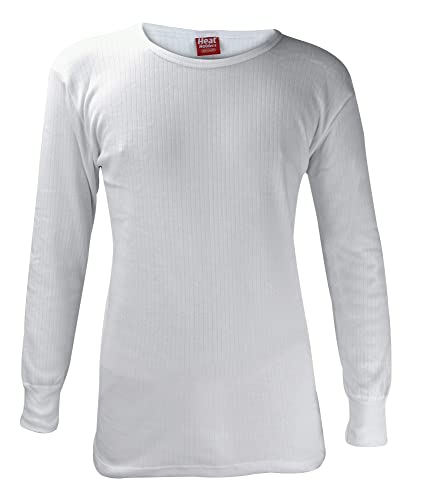 HEAT HOLDERS - Herren Thermo Innenfleece Outdoor Langarm Unterhemd (XX-Large (47-49" Chest), White) von HEAT HOLDERS