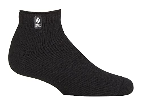 HEAT HOLDERS Herren Thermosocken Kurz für Winter Kuschelsocken Warm Sneaker Socken (39-45, Schwarz) von HEAT HOLDERS