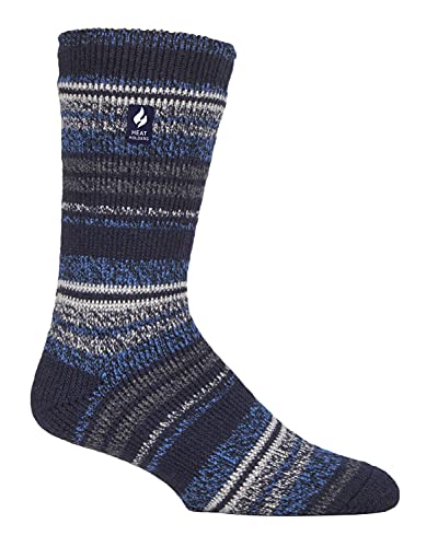 HEAT HOLDERS - Herren Winter Extra Warm Thermosocken für Geschenk | Innenfleece Socken (39-45, Marine (Bari)) von HEAT HOLDERS