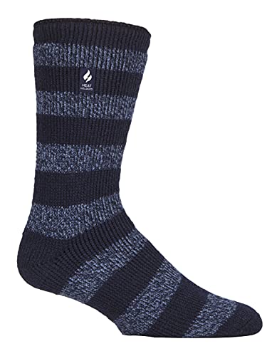 HEAT HOLDERS - Herren Winter Extra Warm Thermosocken für Geschenk | Innenfleece Socken (39-45, Navy/Denim (Palermo)) von HEAT HOLDERS