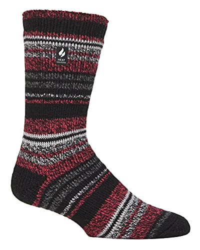 HEAT HOLDERS - Herren Winter Extra Warm Thermosocken für Geschenk | Innenfleece Socken (39-45, Schwarz (Bari)) von HEAT HOLDERS