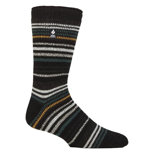 HEAT HOLDERS - Herren Winter Extra Warm Thermosocken für Geschenk | Innenfleece Socken (DE/NL/SE/PL, Numerisch, 39, 45, Regular, Regular, Schwarz/Anthrazit) von HEAT HOLDERS