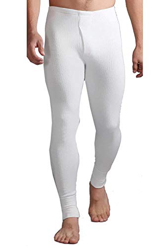 HEAT HOLDERS - Herren Winter Warm Gefüttert Baumwolle Innen Fleece Unterhose (Large (36-38" Waist), White) von HEAT HOLDERS