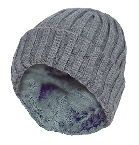 HEAT HOLDERS - Kinder Jungen Gerippt Beanie Mütze für Winter (7-10 Jahre, Pebble Melange) von HEAT HOLDERS