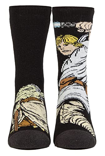 HEAT HOLDERS Kinder Thermosocken Star Wars Lite | Lustig Kuschelsocken for Jungen (30-36, Luke & Yoda) von HEAT HOLDERS