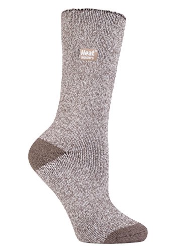 HEAT HOLDERS Lite - Damen Warme Winter Dünn Thermosocken in 4 Farben 37-42 eur (37-42, Braun/creme) von HEAT HOLDERS