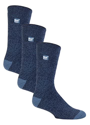 HEAT HOLDERS Lite - Herren 3er Pack Thermosocken für Winter | Socken mit Innenfleece (39-45, Blau) von HEAT HOLDERS