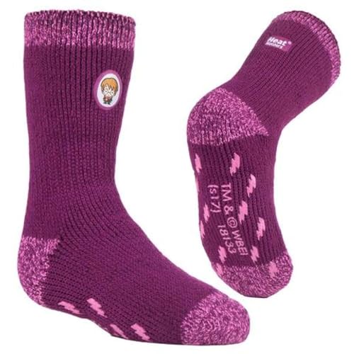 HEAT HOLDERS Mädchen und Jungen Magier Thermische Socken Rutschfeste Sohle Packung mit 1 Rosa 26-30 Kinder (3-8 Jahre) von HEAT HOLDERS
