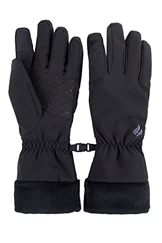 HEAT HOLDERS SOCKSHOP Damen Kenai Sanft Shell-Handschuhe Packung 1 Schwarz M-L von HEAT HOLDERS