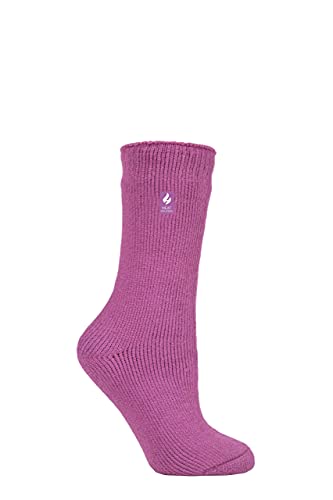 HEAT HOLDERS SOCKSHOP Damen Original 2.3 TOG Thermosocken Packung 1 Gedämpftes Rosa 37-42 von HEAT HOLDERS