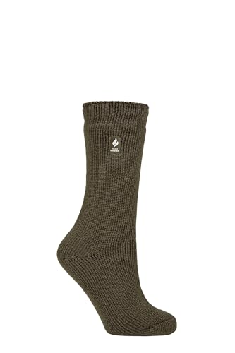 HEAT HOLDERS SOCKSHOP Damen Original 2.3 TOG Thermosocken Packung 1 Olive 37-42 von HEAT HOLDERS