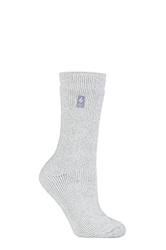 HEAT HOLDERS SOCKSHOP Damen Original 2.3 TOG Thermosocken Packung 1 Silber-Grau 37-42 von HEAT HOLDERS