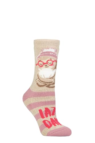 HEAT HOLDERS SOCKSHOP Damen Socken - Fun Feet Lite Warm Thermal Neuheit Gemustert Socken 1 Paar Größe 37-42 Geschenkidee für den Winter Entspannte Tage 37-42 HEAT HOLDERS SOCKSHOP Damen Socken - Fun Feet Lite Warm Thermal Neuheit Gemustert Socken 1 Paar Größe 37-42 Geschenkidee für den Winter Entspannte Tage 37-42 von HEAT HOLDERS