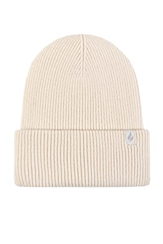 HEAT HOLDERS SOCKSHOP Damen Vermont Feine Rippe Manschettenhut umdrehen Packung 1 Creme Einheitsgröße von HEAT HOLDERS